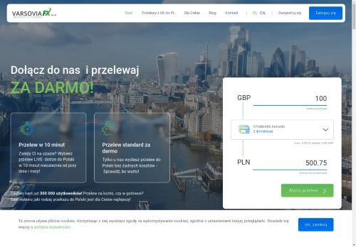 VARSOVIA FX LTD SPÓŁKA Z OGRANICZONĄ ODPOWIEDZIALNOŚCIĄ ODDZIAŁ W POLSCE